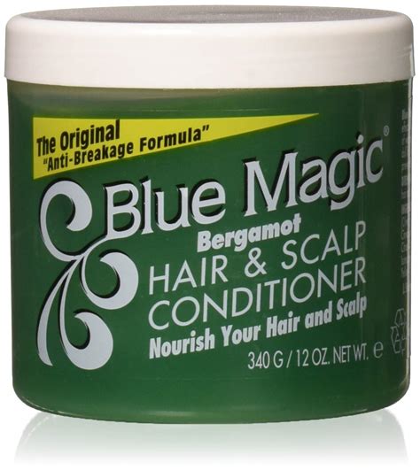 Blue magic hair pomade